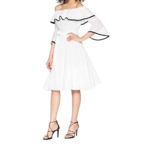 Off the shoulder white maxi dress